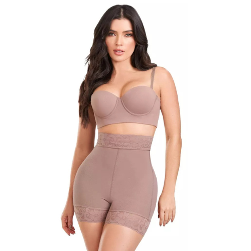 Cesi™ - Short Colombiano con Cremallera Levanta Glúteos, Control Abdomen