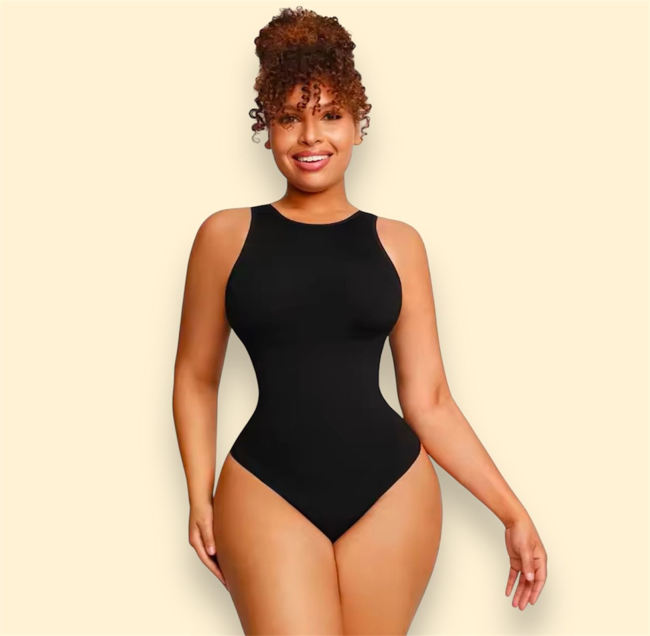 BodySuit Alto™ Sin Mangas - Diseño Elástico y Moldeador.