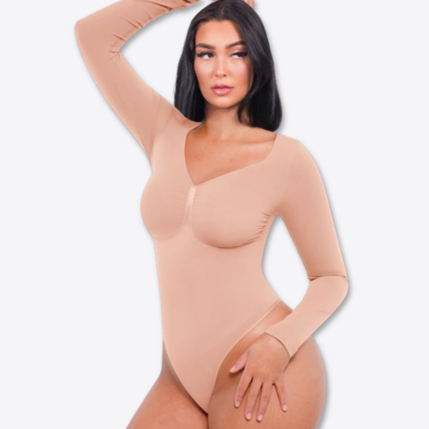 BodySuit Completo™ - Manga Larga, Levanta Caderas y Control Abdomen