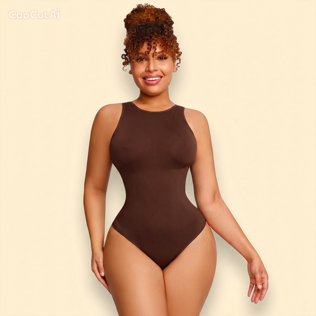 BodySuit Alto™ Sin Mangas - Diseño Elástico y Moldeador.