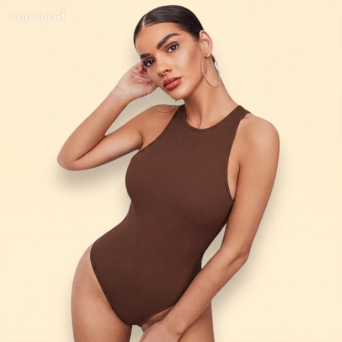BodySuit Alto™ Sin Mangas - Diseño Elástico y Moldeador.