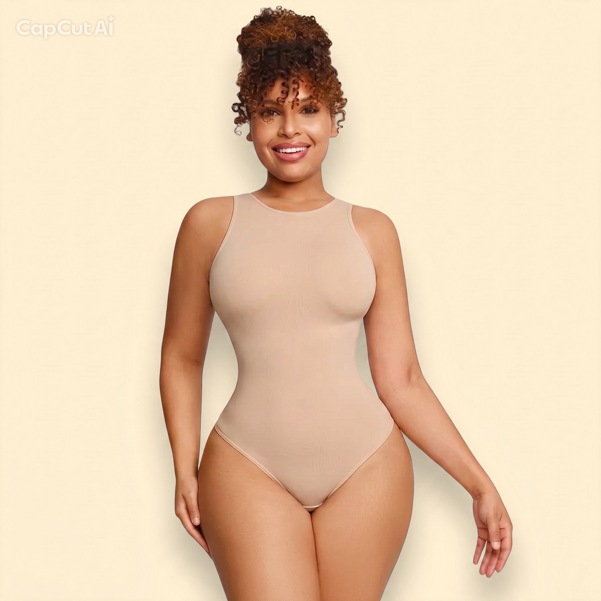 BodySuit Alto™ Sin Mangas - Diseño Elástico y Moldeador.