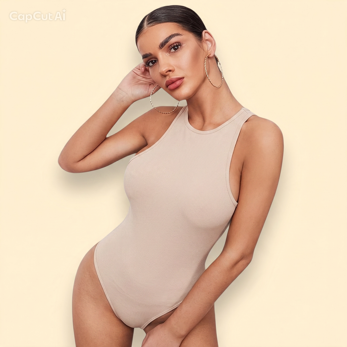 BodySuit Alto™ Sin Mangas - Diseño Elástico y Moldeador.